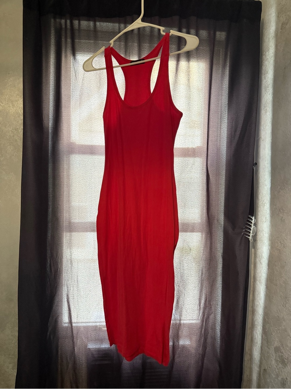 Popular Basics Red Racerback Midi Dress